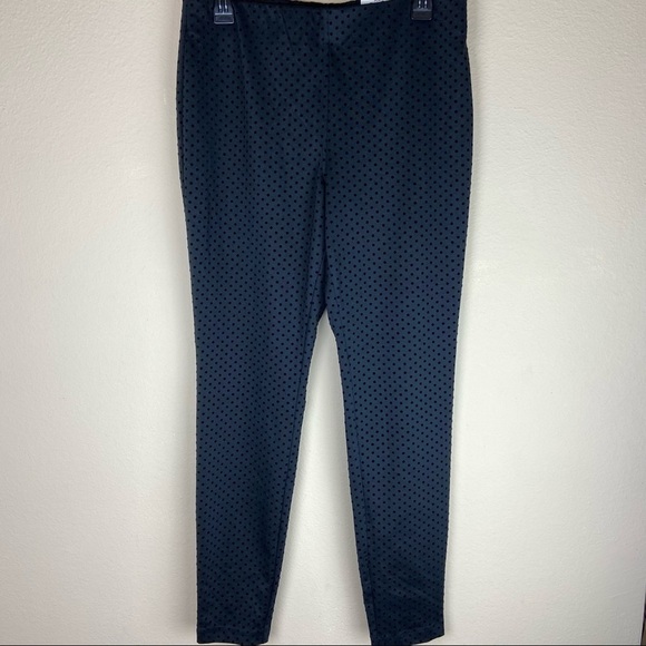 Maison Jules - Flocked Dotted Skinny Pants - Picture 3 of 7